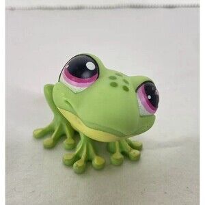 Littlest Pet Shop LPS 283 Green Tree Frog Toy Figure Authentic Hasbro